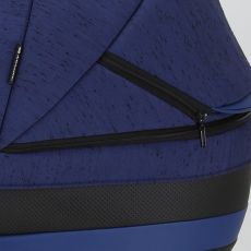 Коляска универсальная Adamex Cortina 2 в 1цвет 214 (черная кожа+синий)